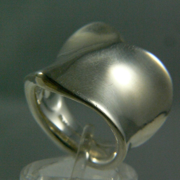 DESIGNER MODERNIST RLM STUDIO SIGNED FORGIVE STERLING SILVER 925 RING - Picture 5 of 10